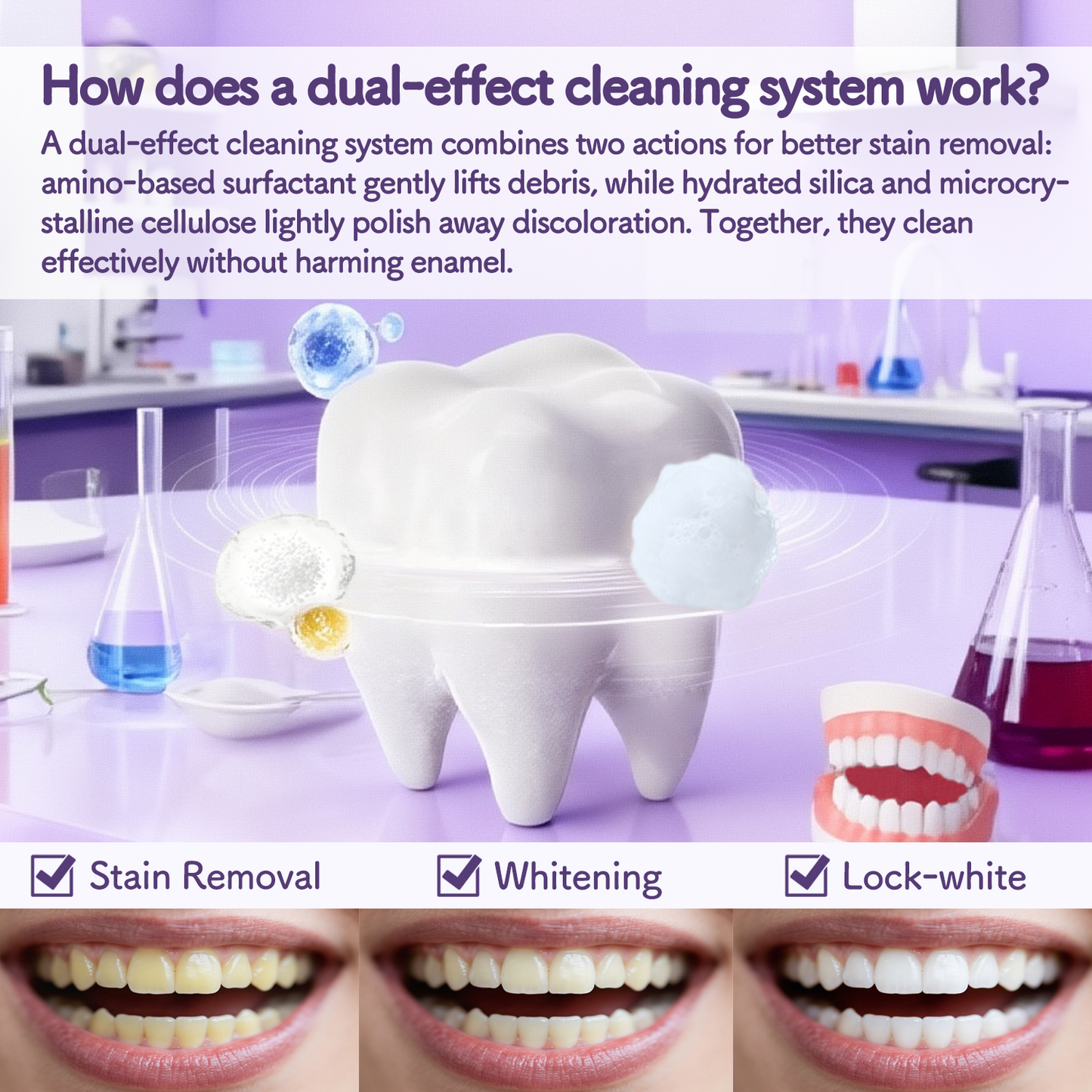 Niacinamide Whitening Toothpaste for Stain Removal 120g